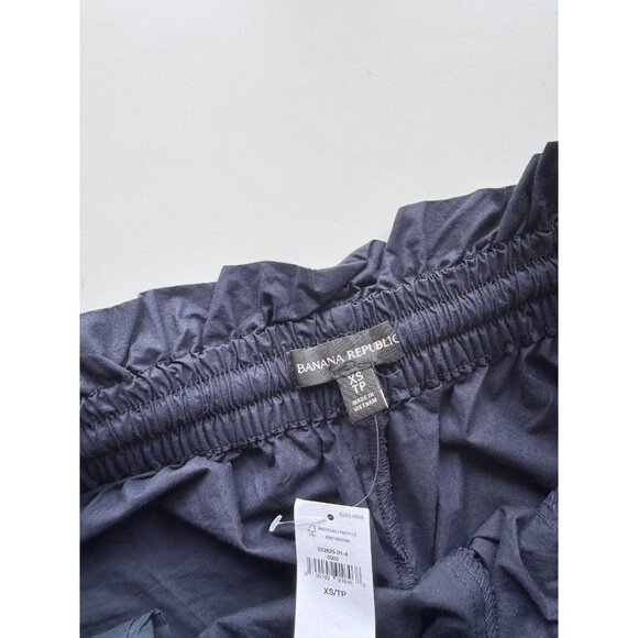 NWT BANANA REPUBLIC Laurel Navy Blue Cotton Poplin Shorts, Size XS - Picture 9 of 12